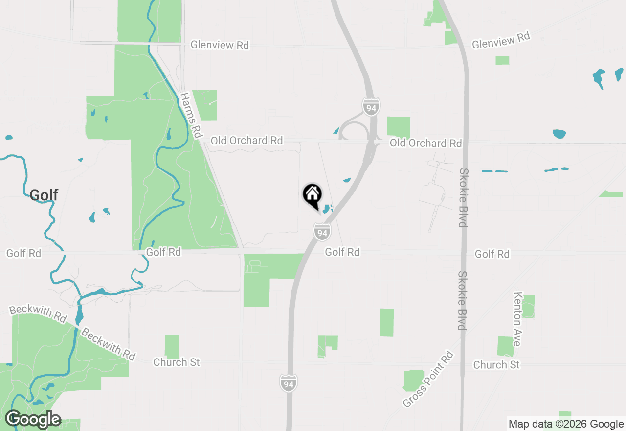 Map of 9725 Woods Drive #1203, Skokie, IL 60077