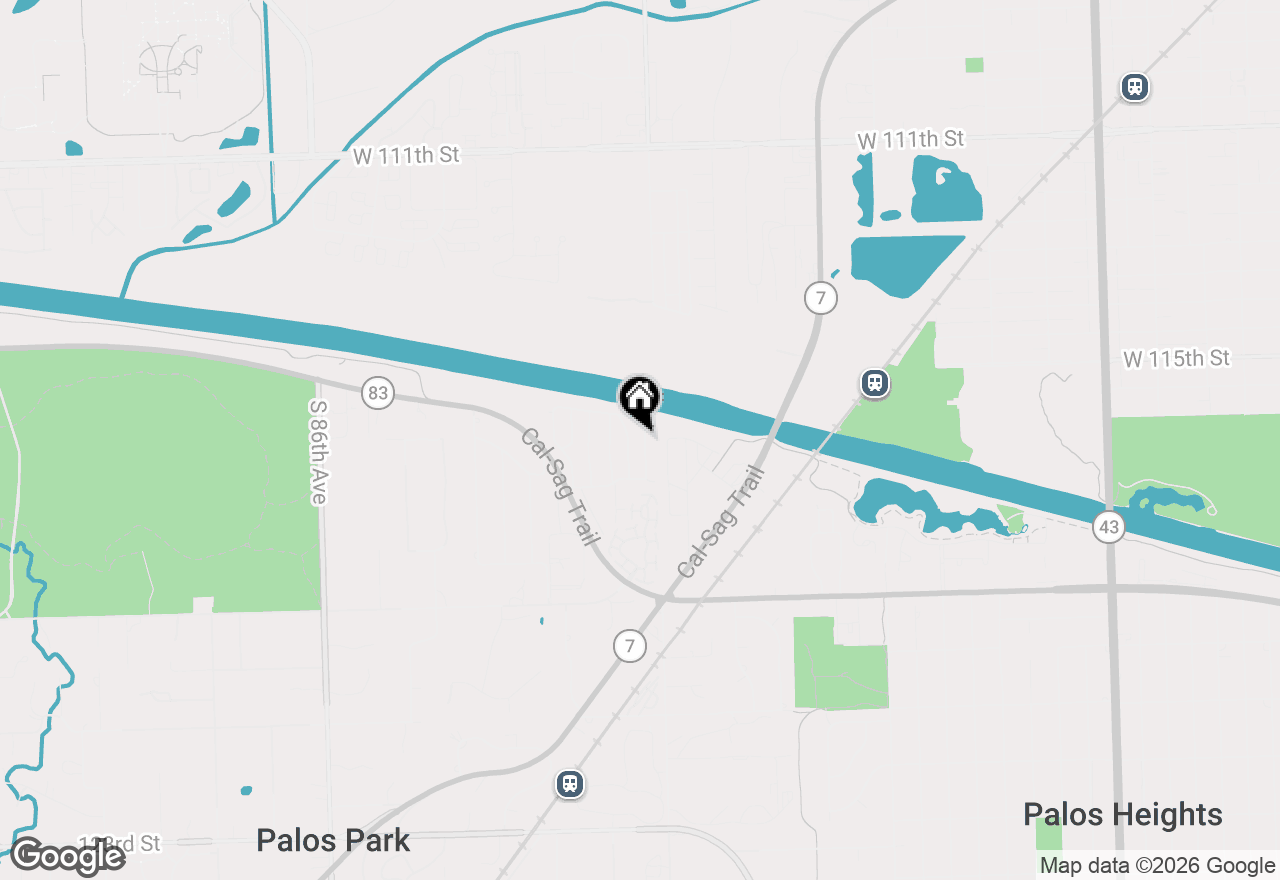 Map of 11532 Autobahn Drive, Palos Park, IL 60464