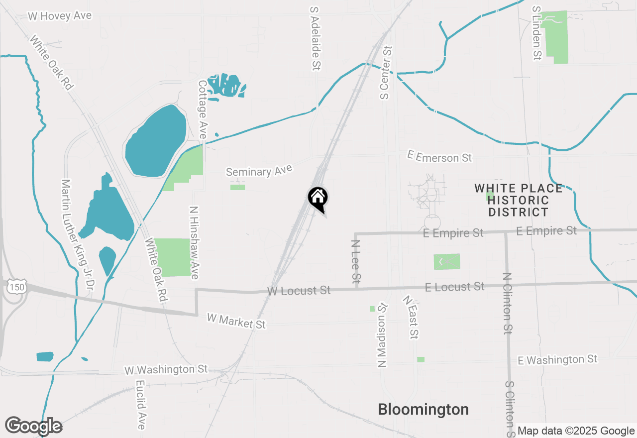 Map of 708 W Graham Street, Bloomington, IL 61701