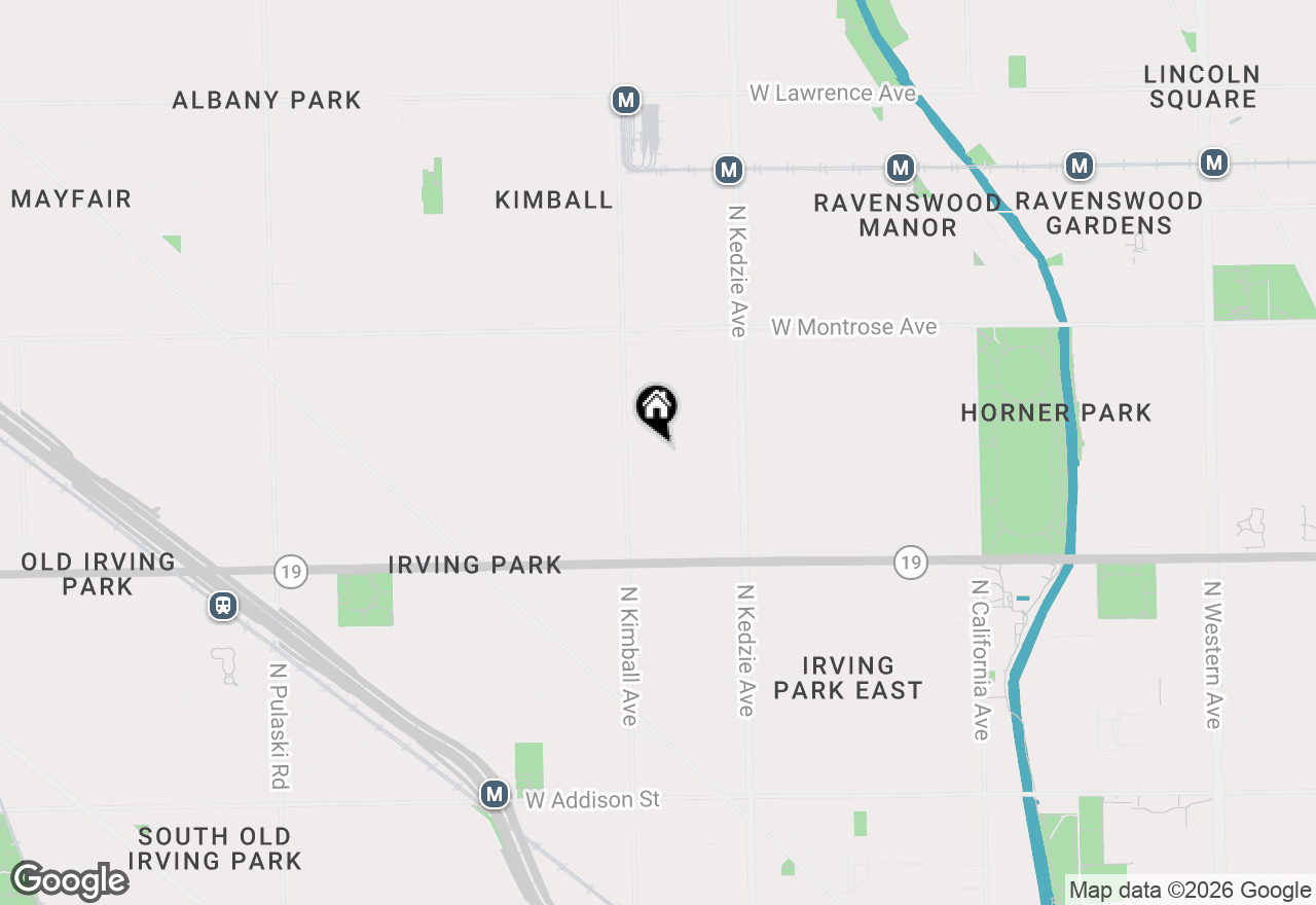 Map of (Address confidential), Chicago, Illinois 60618