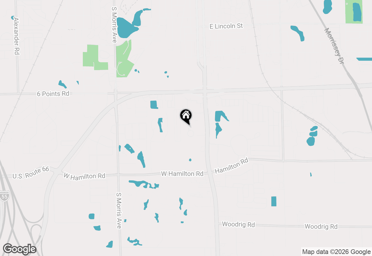 Map of 2003 Tracy Drive #1, Bloomington, IL 61704