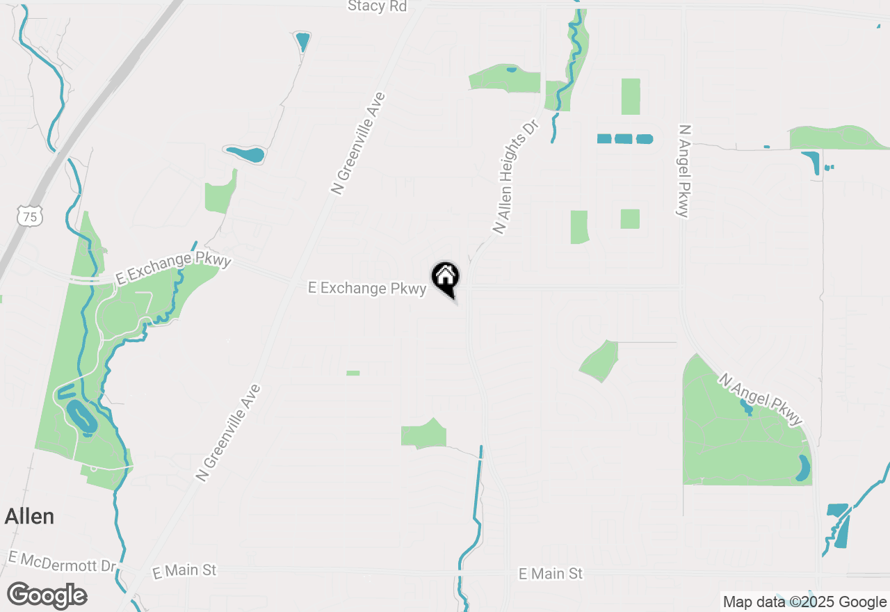 Map of 1201 Sandy Creek Drive, Allen, TX 75002