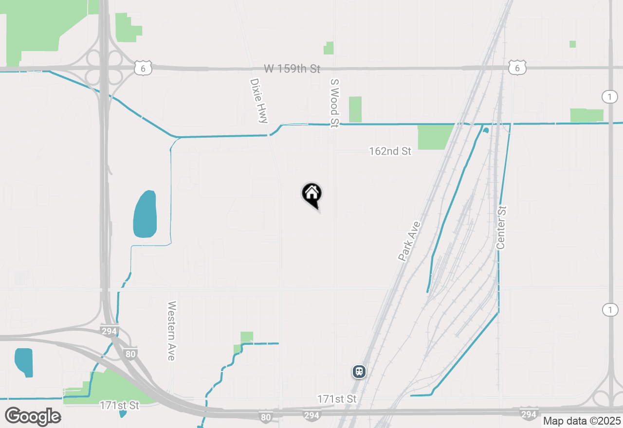 Map of 16419 Wolcott Avenue, Markham, IL 60428