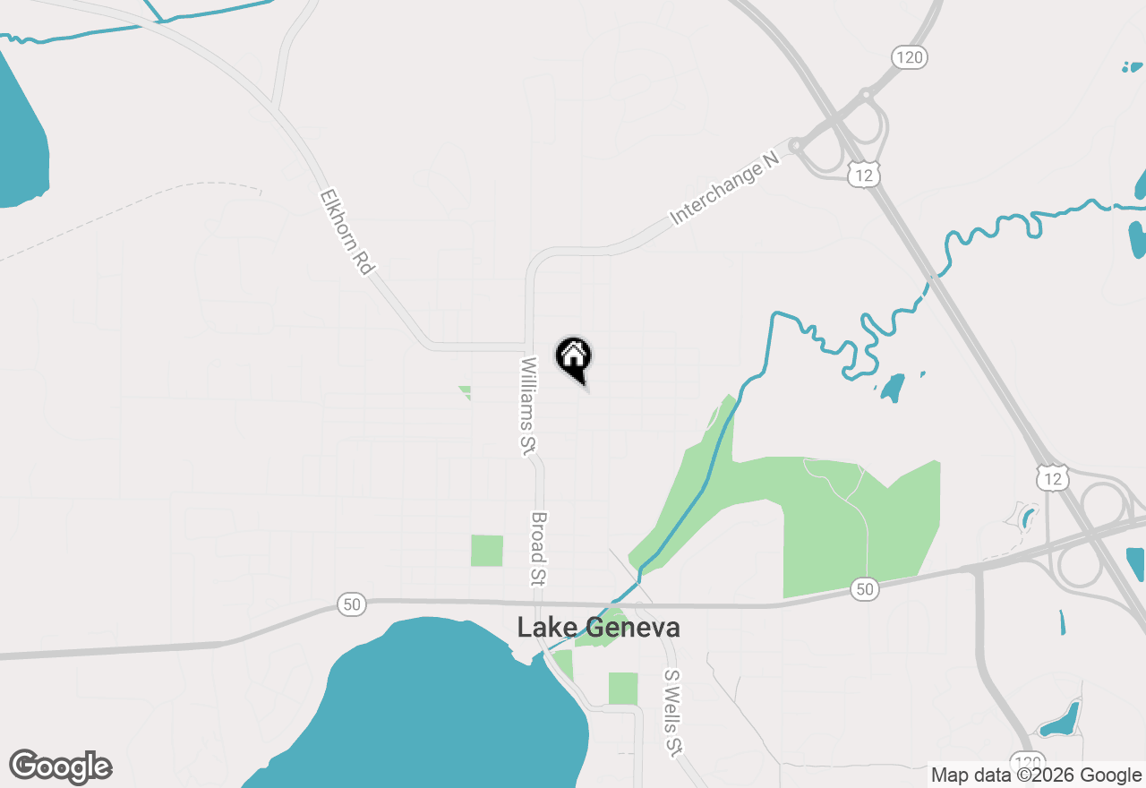 Map of 812 Center St, Lake Geneva, WI 53147