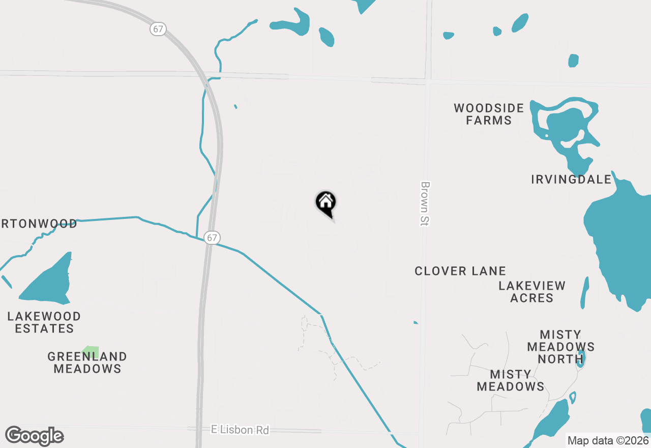 Map of 1320 Prairie Creek Cir #2, Oconomowoc, WI 53066