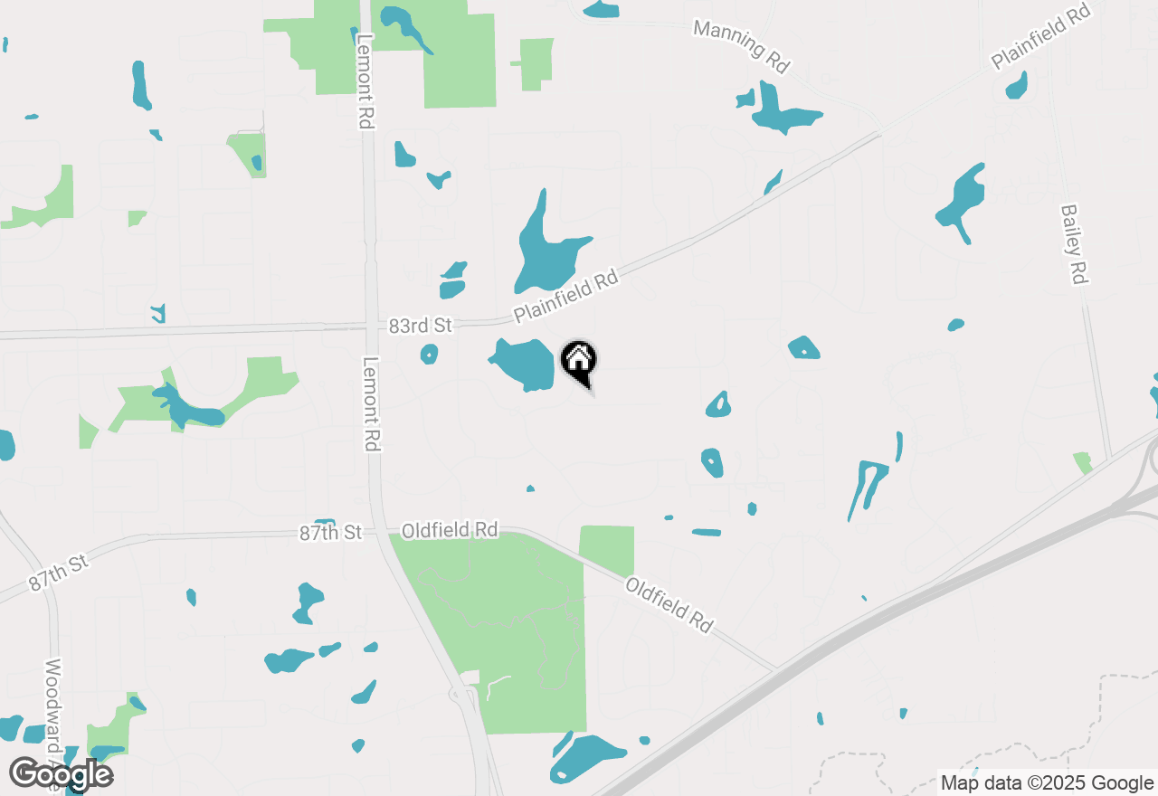 Map of 833 Lakeside Drive, Downers Grove, IL 60516