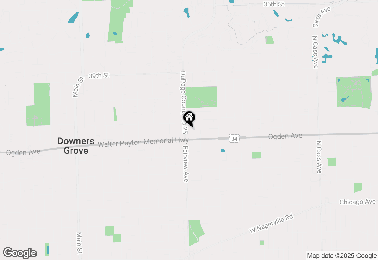 Map of 4121 Fairview Avenue, Downers Grove, IL 60515