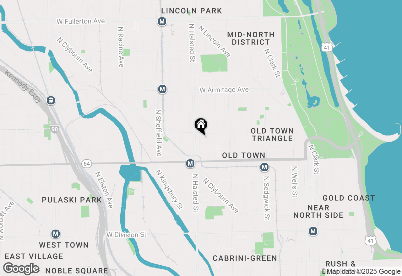 Map of 1716 N Burling Street, Chicago, IL 60614