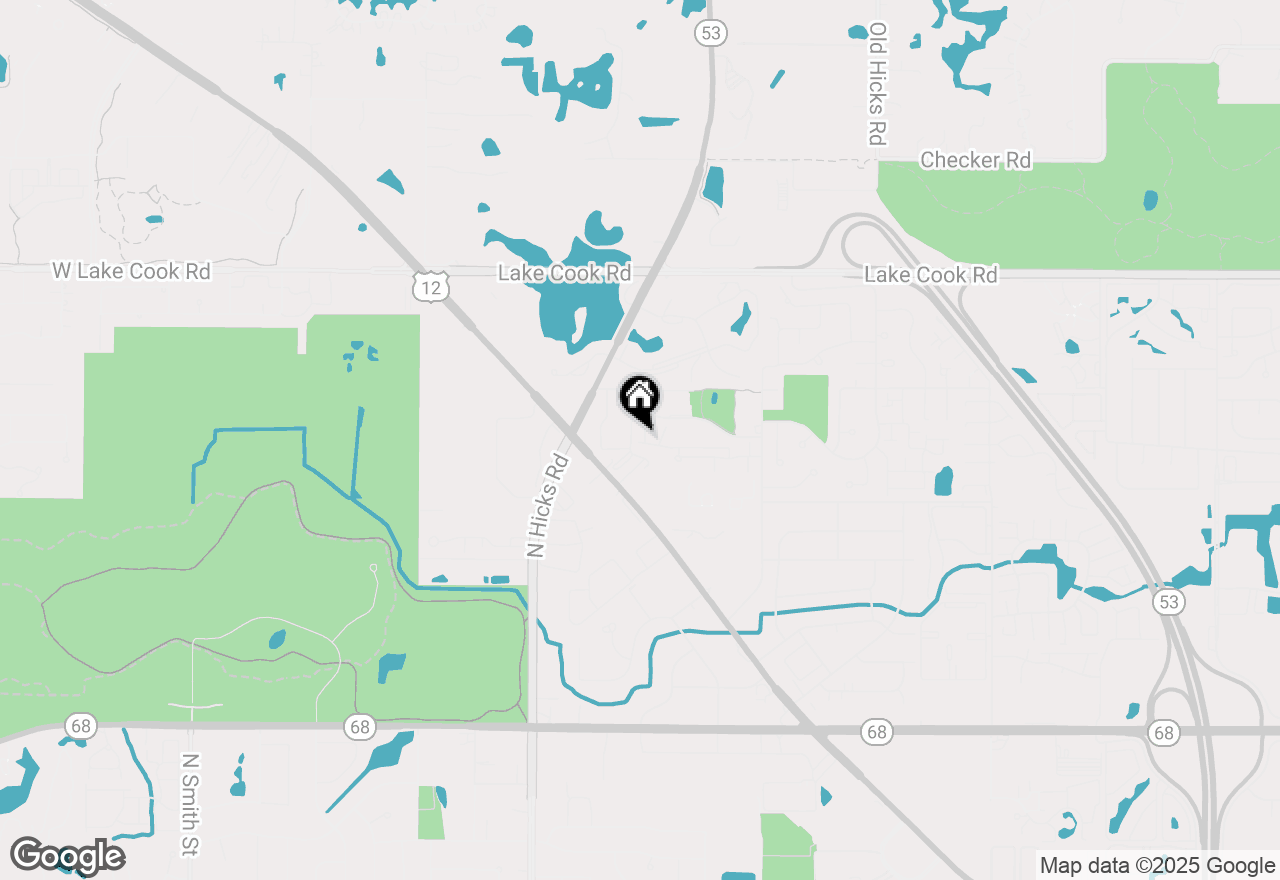 Map of 606 E Whispering Oaks Court #606, Palatine, IL 60074