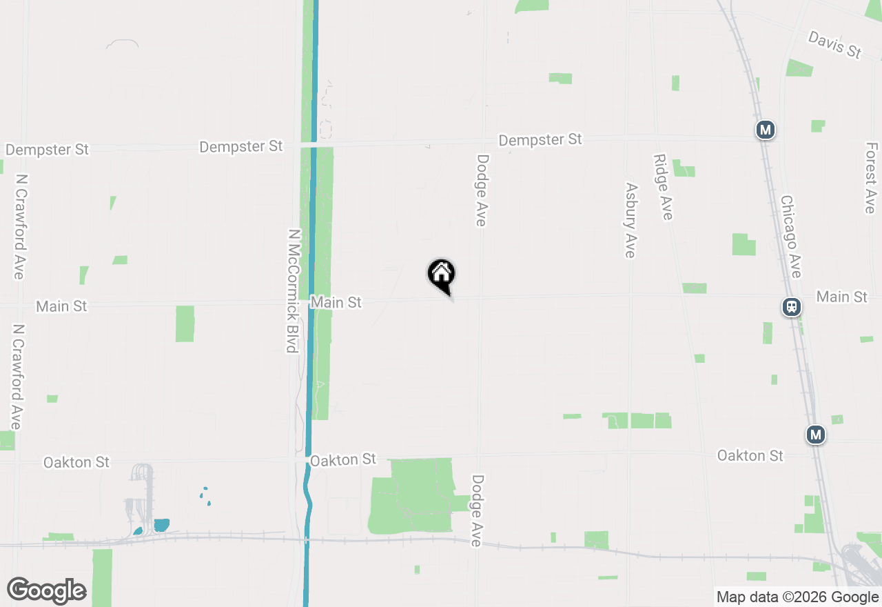 Map of 2016 Main Street, Evanston, IL 60202