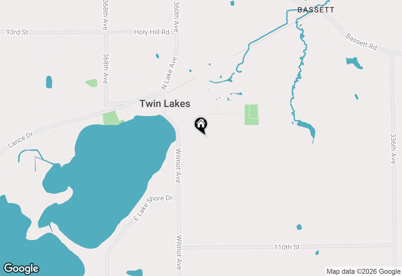 Map of 801 Vincent Rd, Twin Lakes, WI 53181