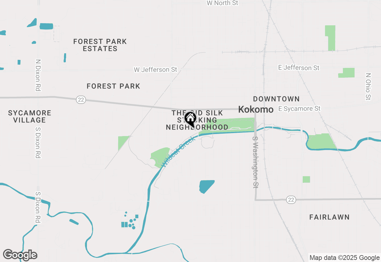 Map of 1027 W Maple Street, Kokomo, IN 46901
