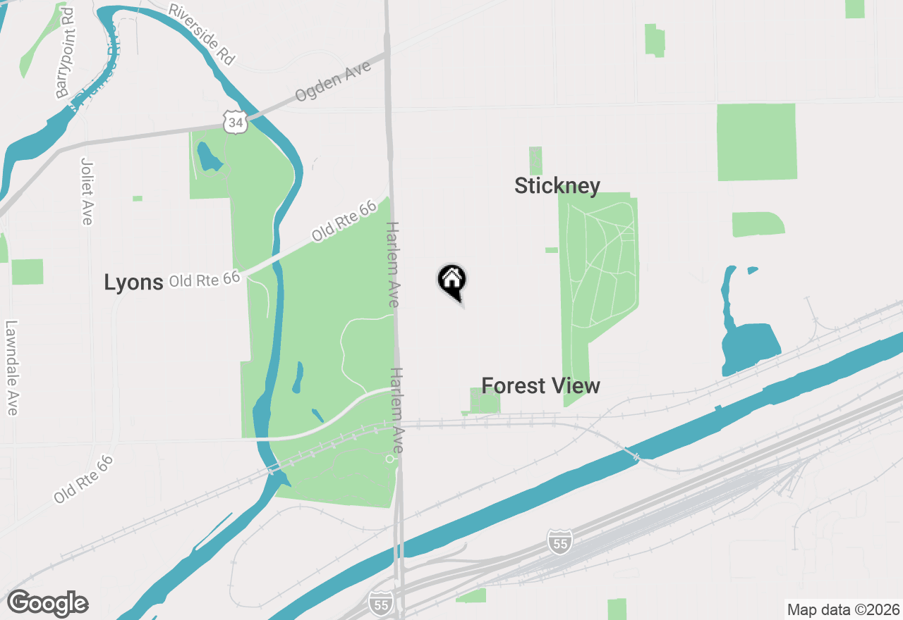Map of 4400 Wenonah Avenue, Stickney, IL 60402