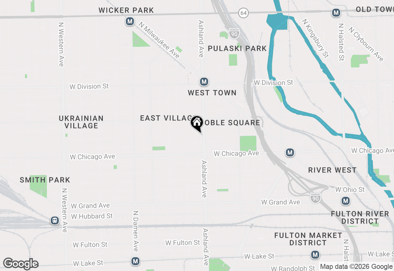 Map of 867 N Marshfield Avenue #2, Chicago, IL 60622