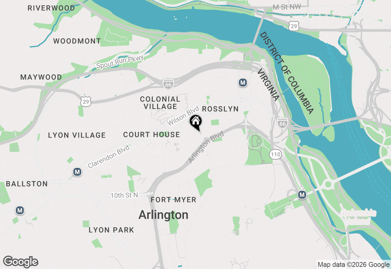 Map of 1454 N Quinn Street, Arlington, VA 22209