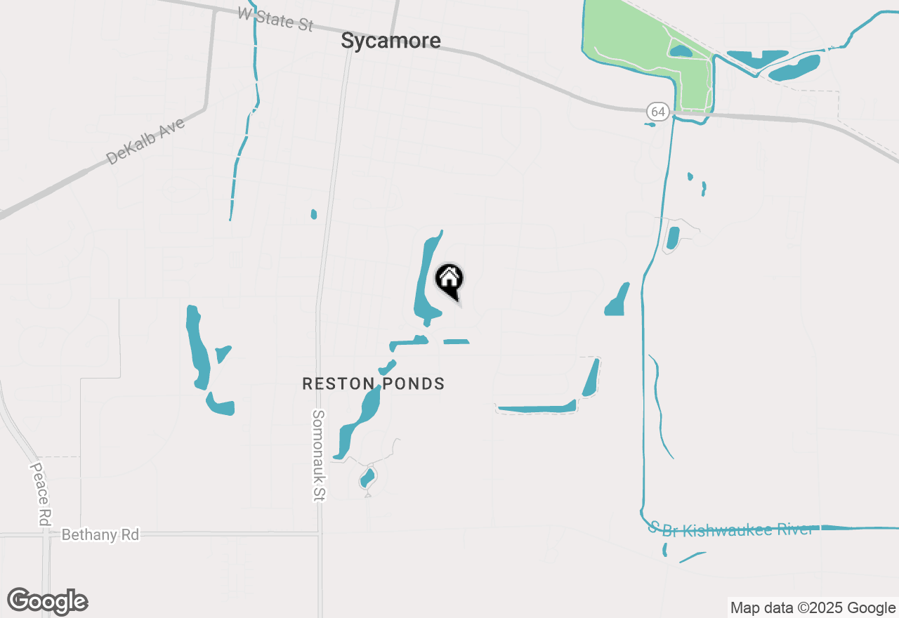 Map of 1125 Juniper Drive, Sycamore, IL 60178