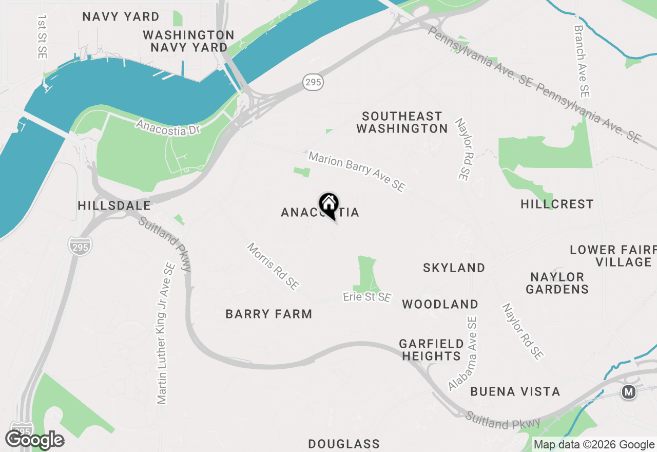 Map of 2323 Green Street Se, Washington, DC 20020