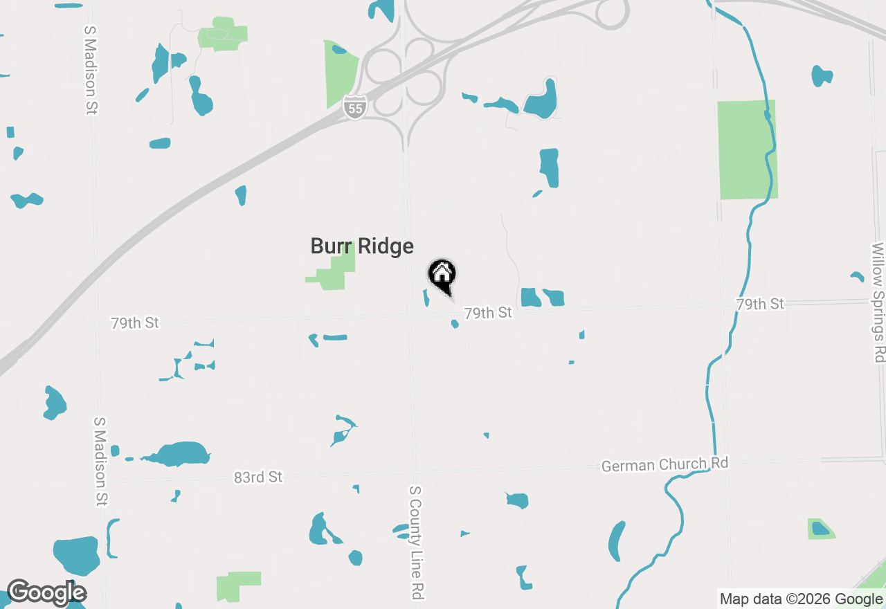 Map of 23 Ambriance Drive, Burr Ridge, IL 60527
