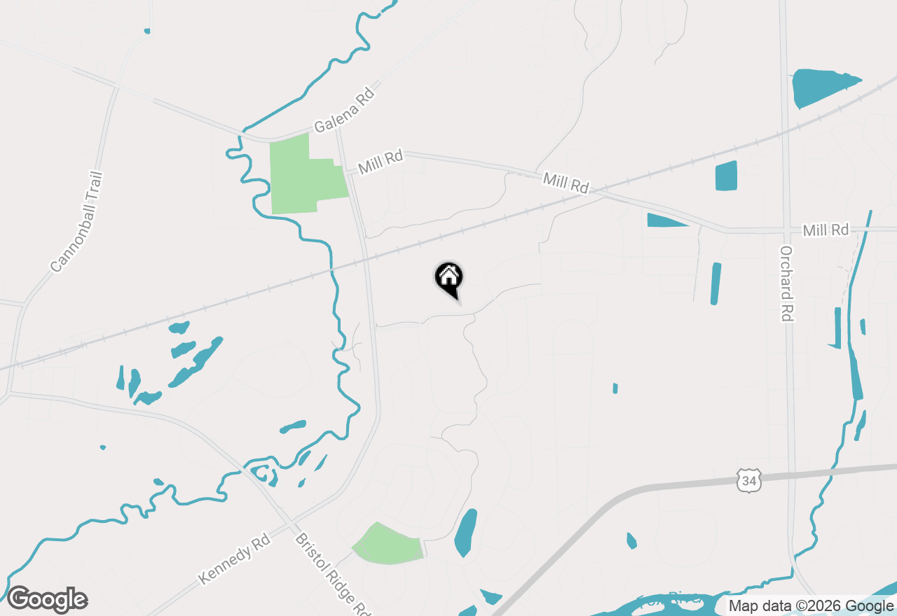 Map of 3147 Grande Trail, Yorkville, IL 60560