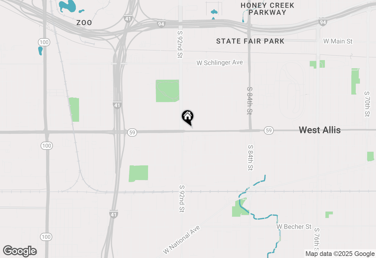 Map of 9104 W Greenfield Ave #9106, Milwaukee, WI 53214