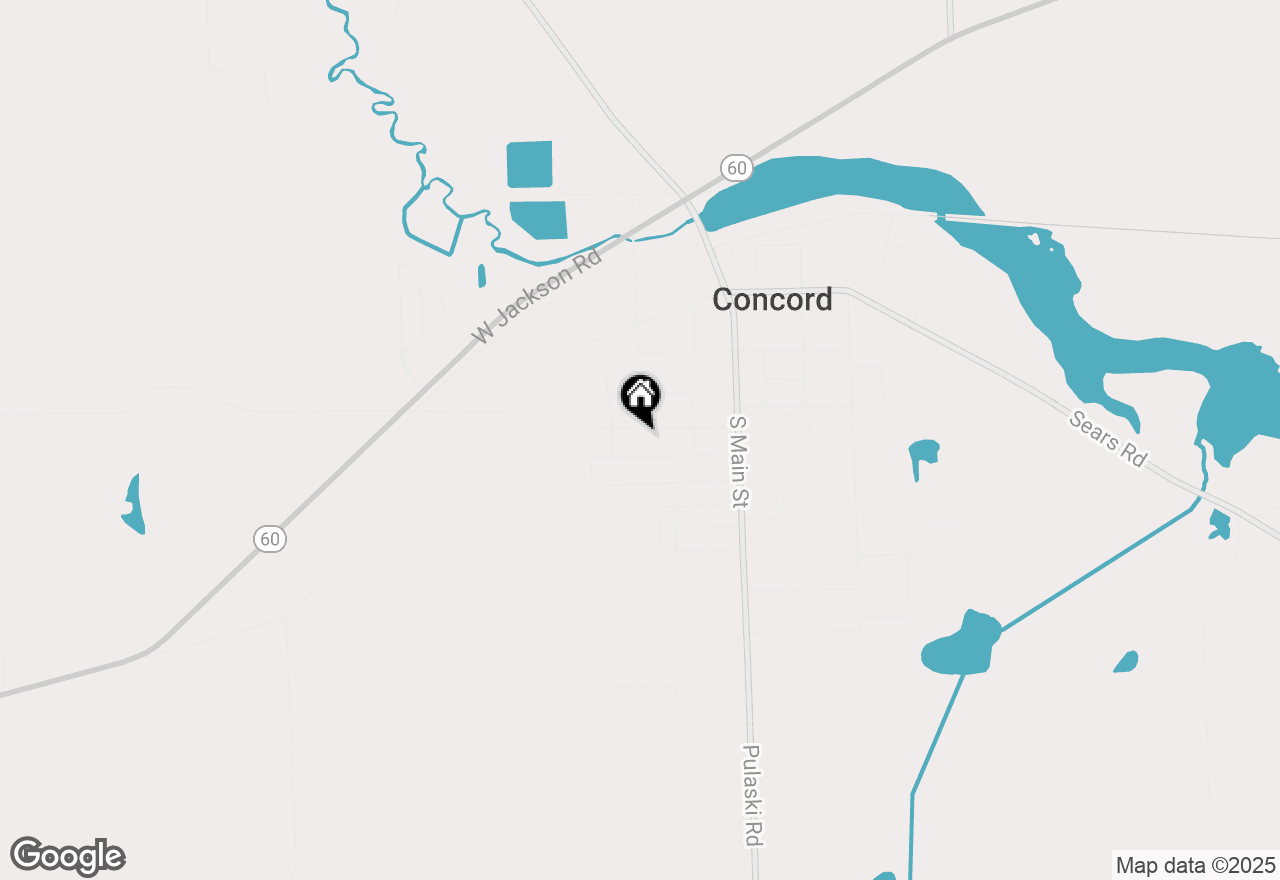 Map of 293 First Street, Concord, MI 49237