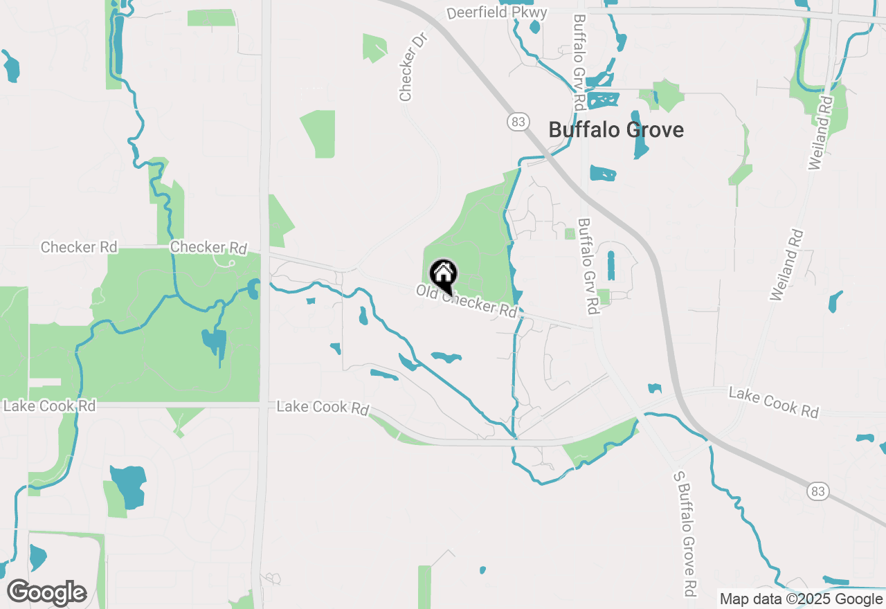 Map of 746 Old Checker Road, Buffalo Grove, IL 60089