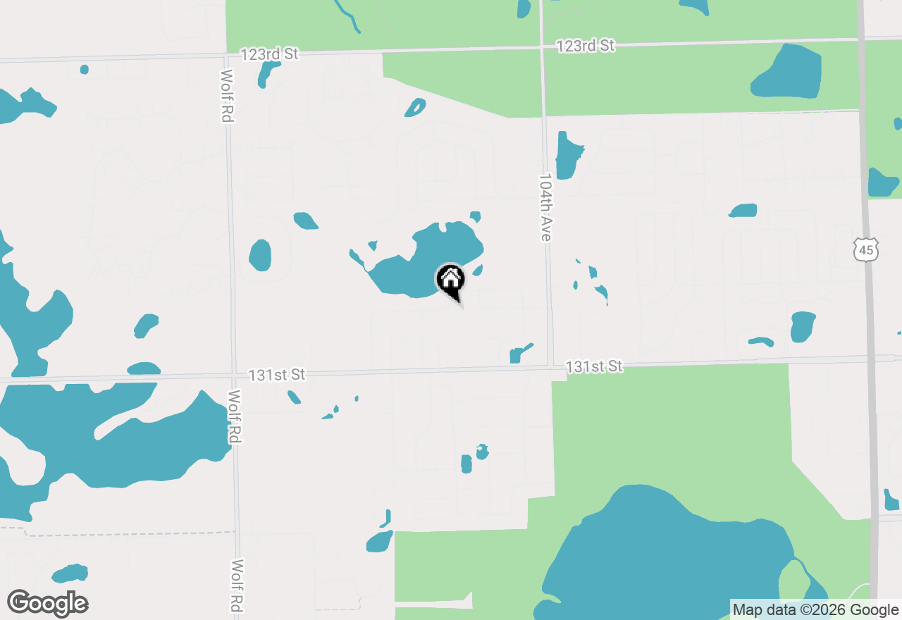 Map of 10629 Ridgewood Drive, Palos Park, IL 60464