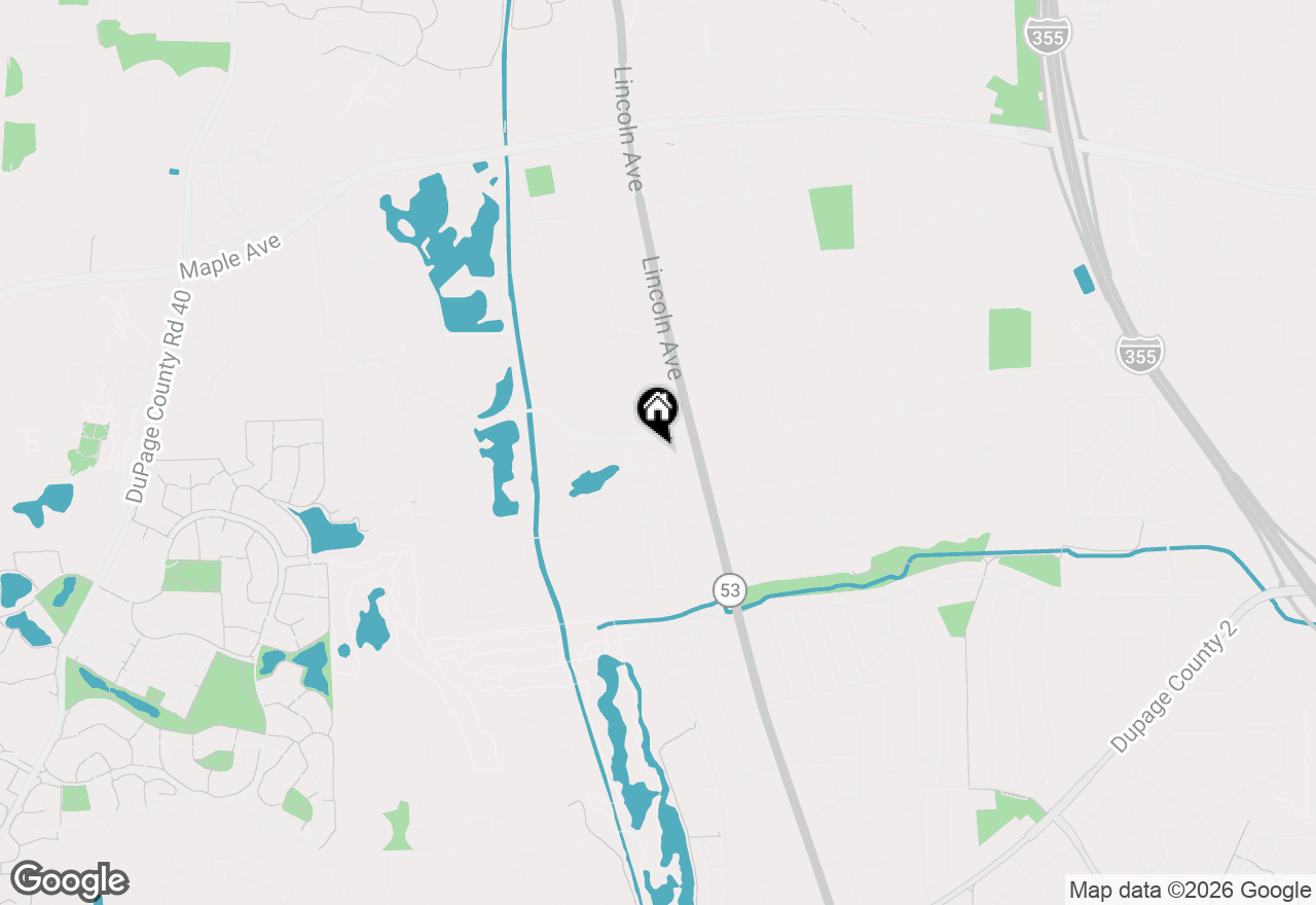 Map of 1101 Ironwood Lane, Lisle, IL 60532