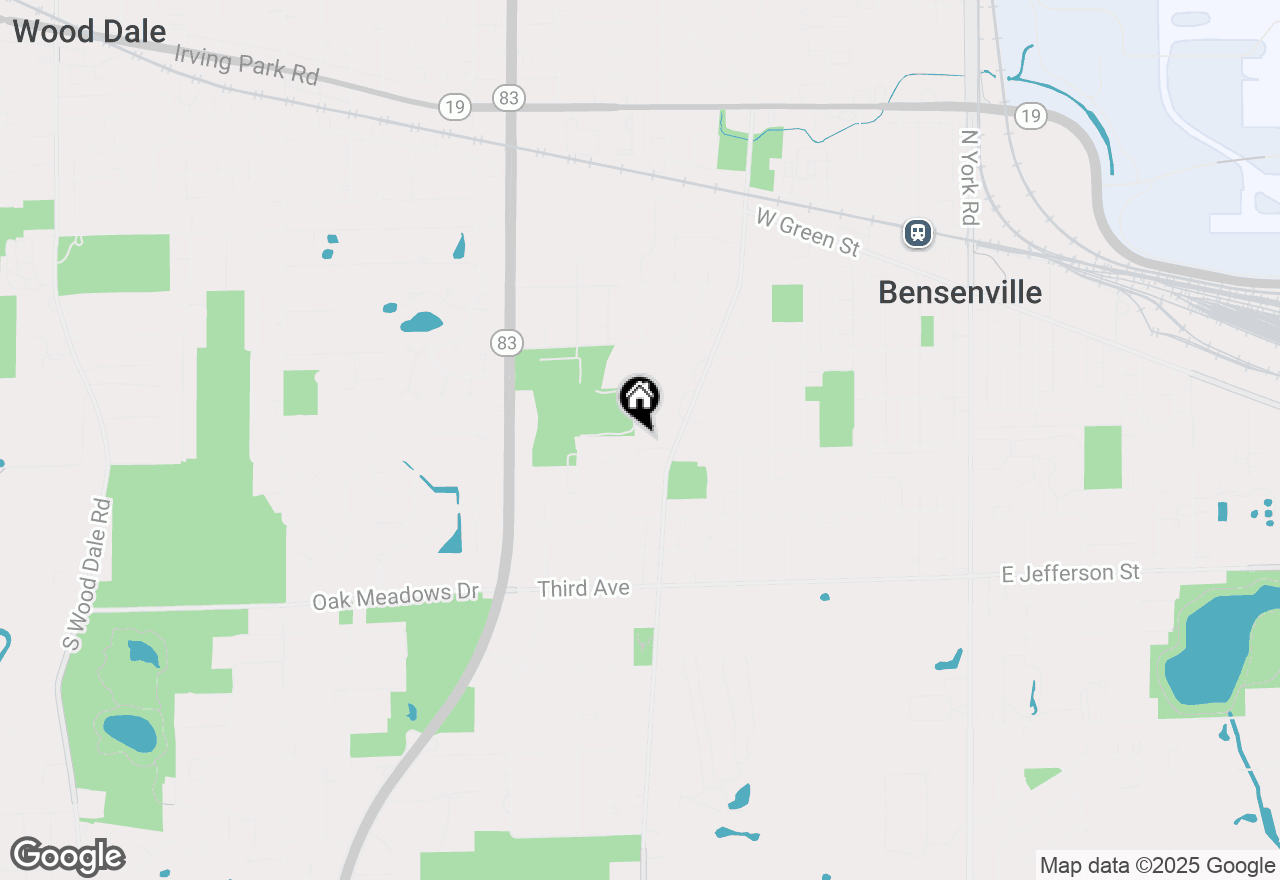 Map of (Address confidential), Bensenville, Illinois 60106