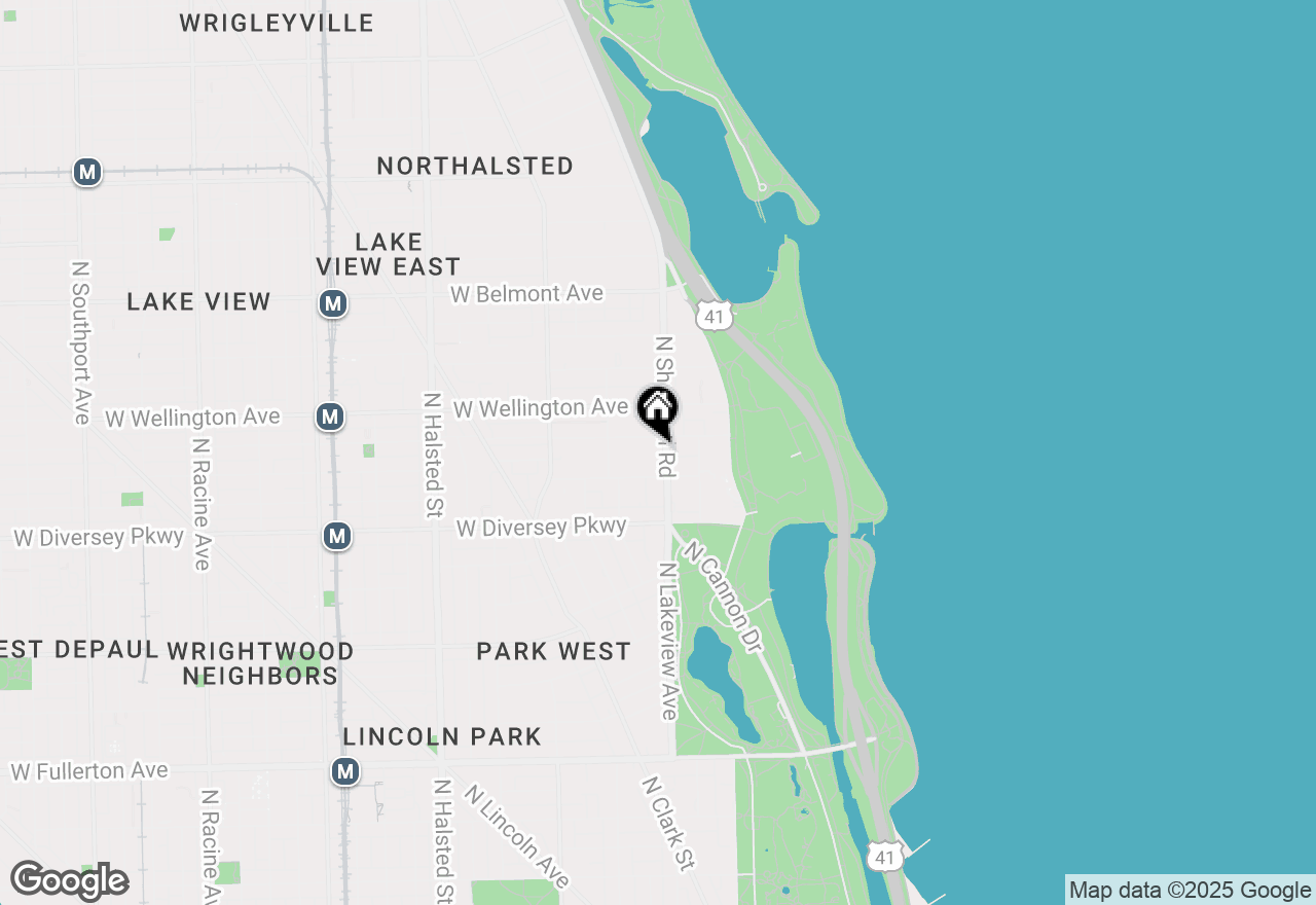 Map of 2930 N Sheridan Road #908, Chicago, IL 60657