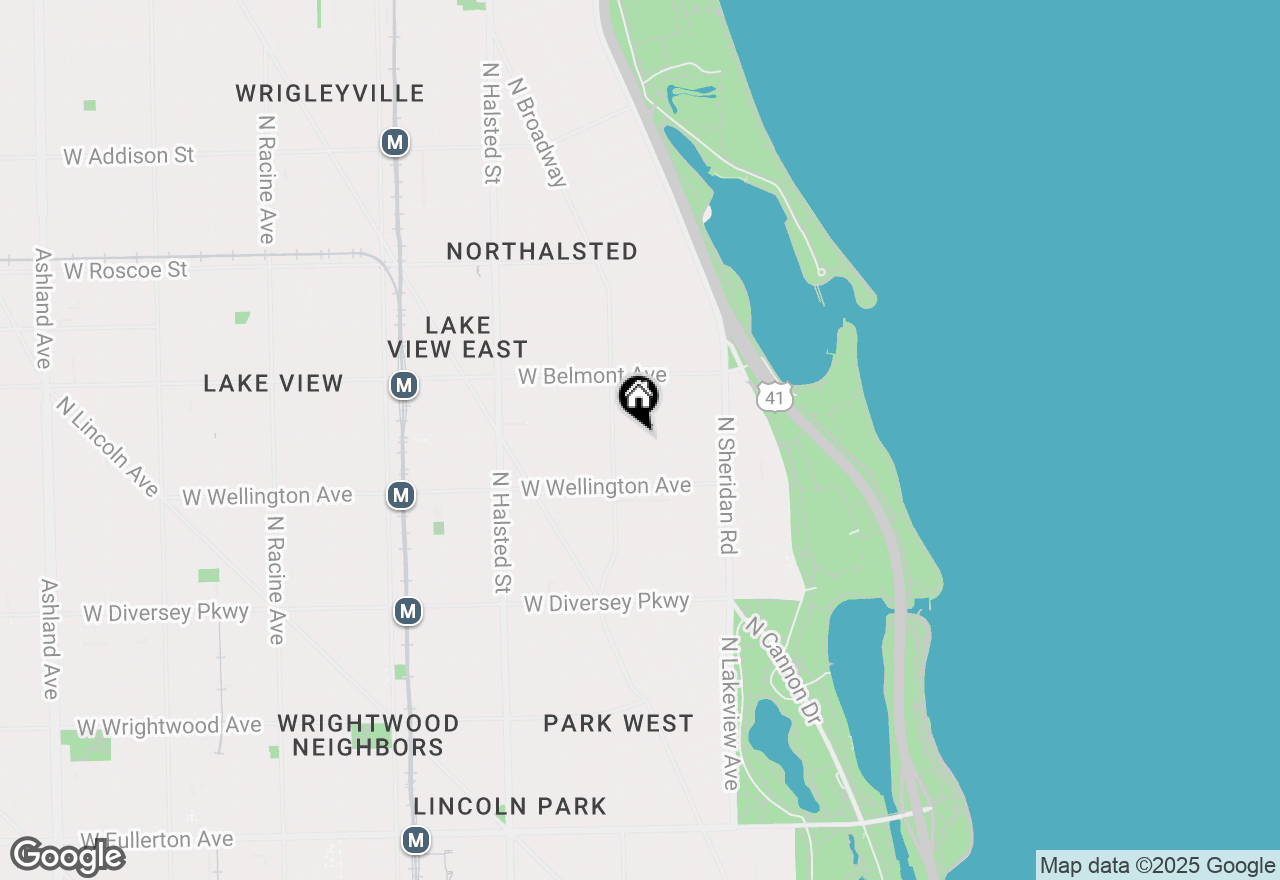 Map of 530 W Barry Avenue #4F, Chicago, IL 60657