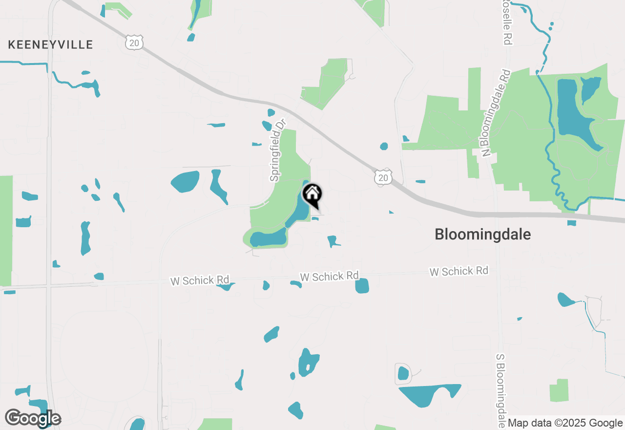 Map of 1 Bloomingdale Place #703, Bloomingdale, IL 60108