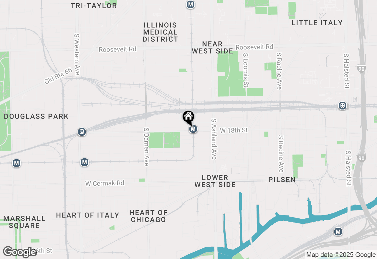 Map of 1730 W 18th Street #401, Chicago, IL 60608