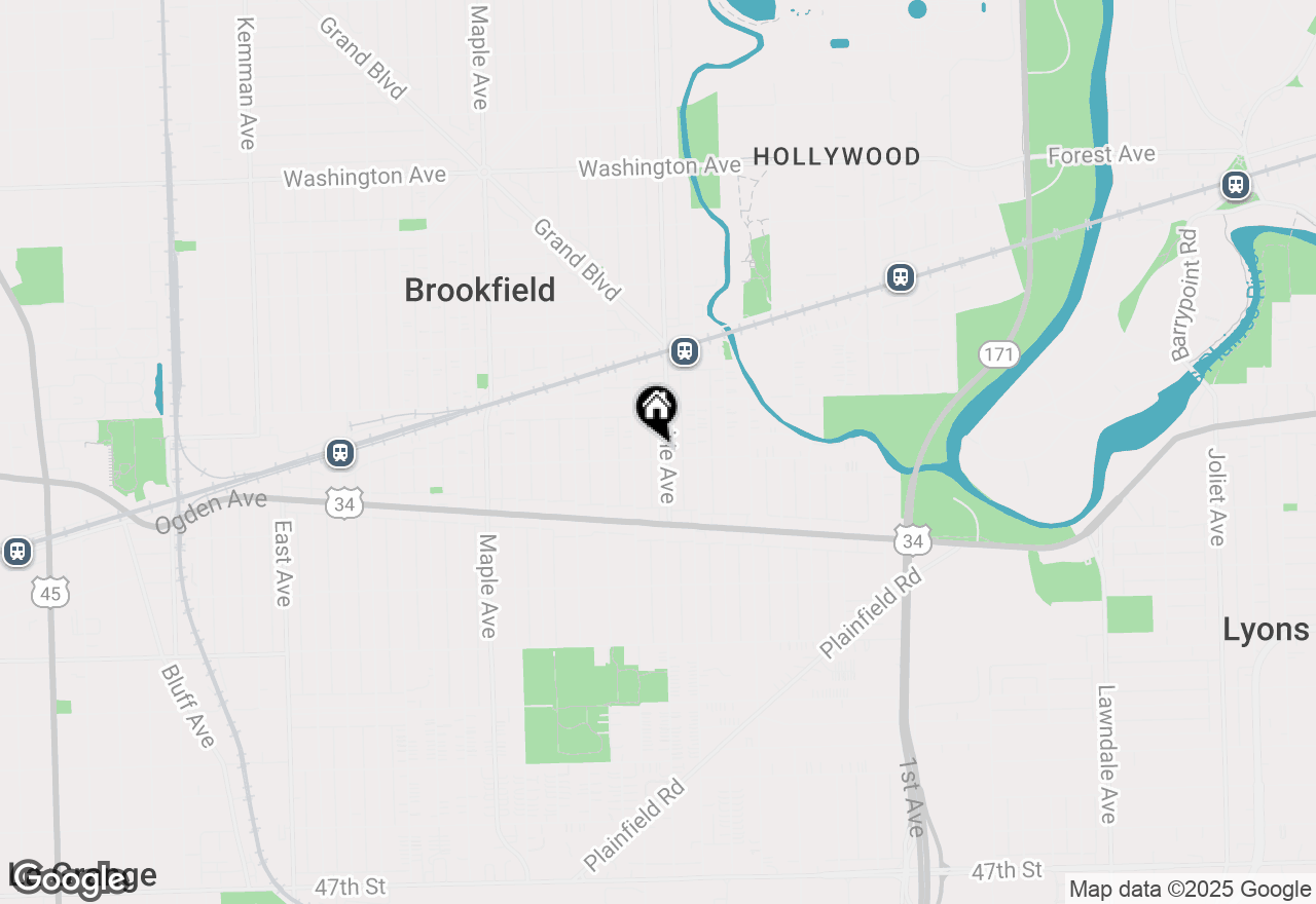 Map of 8900 Windemere Avenue #2A, Brookfield, IL 60513