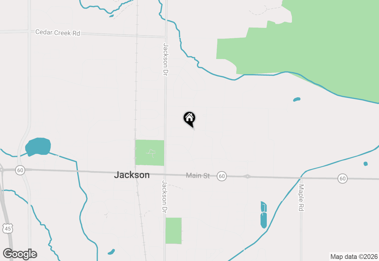 Map of N170W20137 Willow Ridge Dr, Jackson, WI 53037