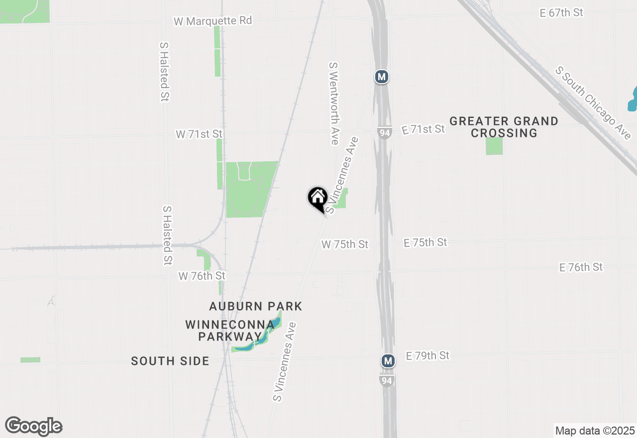 Map of 239 W 74th Street, Chicago, IL 60621