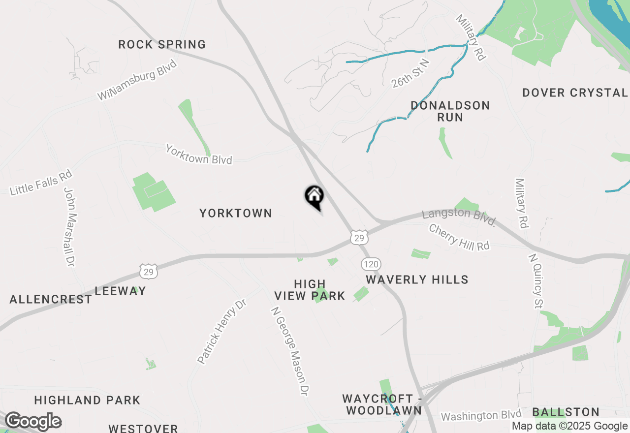 Map of 2323 N Burlington Street, Arlington, VA 22207