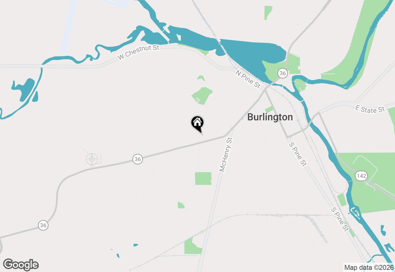 Map of 125 Kendall St, Burlington, WI 53105