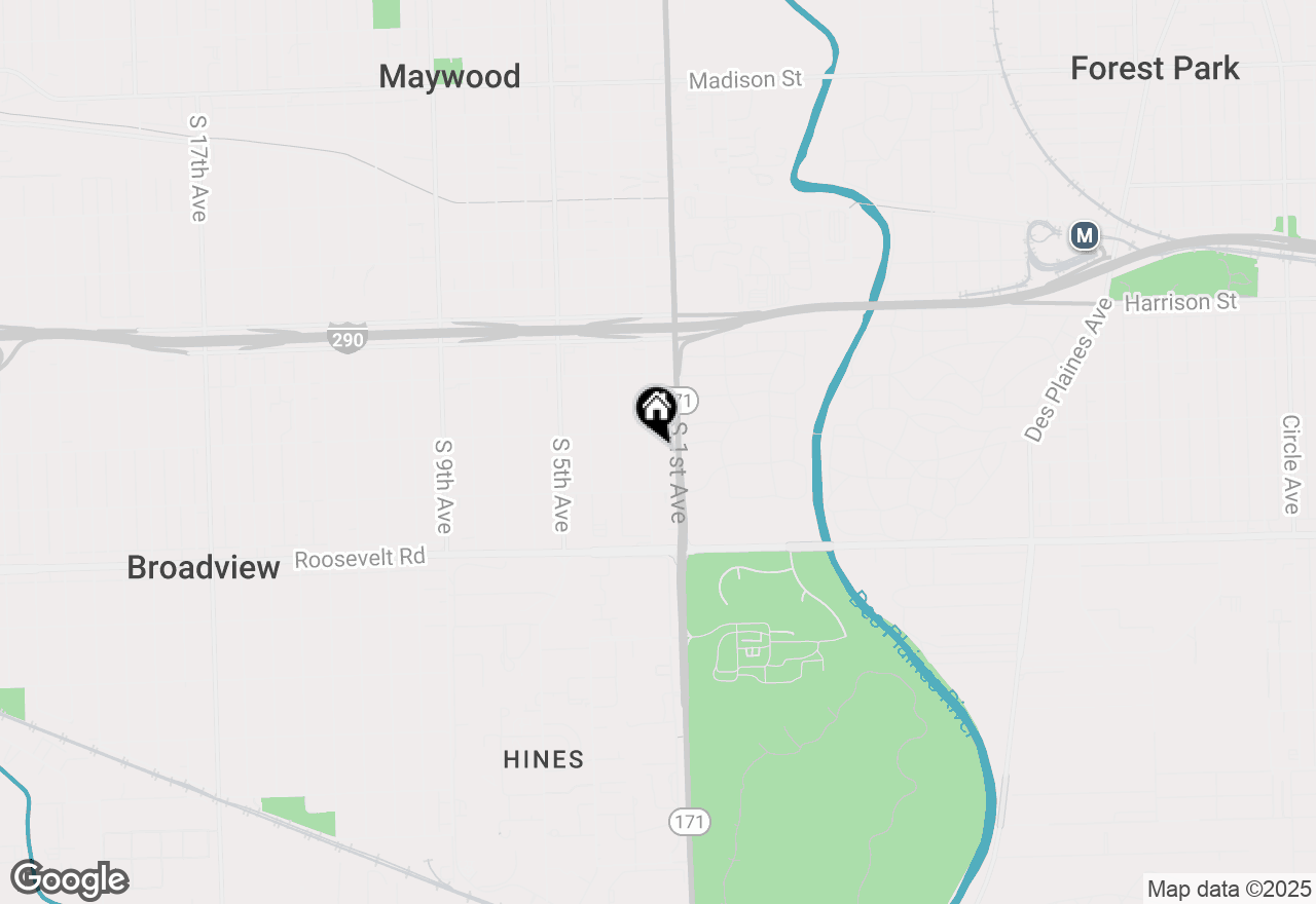 Map of 2015 S 2nd Avenue, Maywood, IL 60153