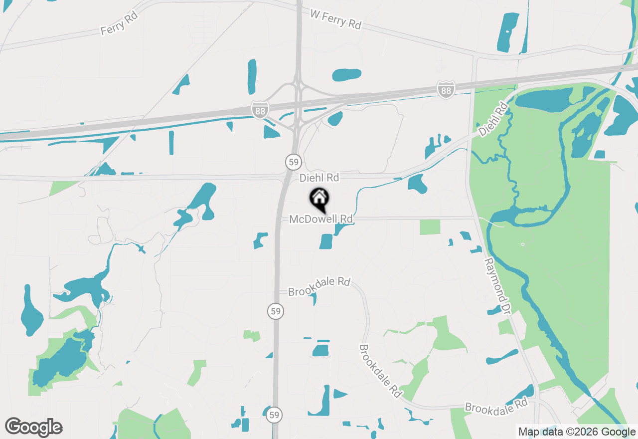 Map of 1332 Mc Dowell Road #103, Naperville, IL 60563