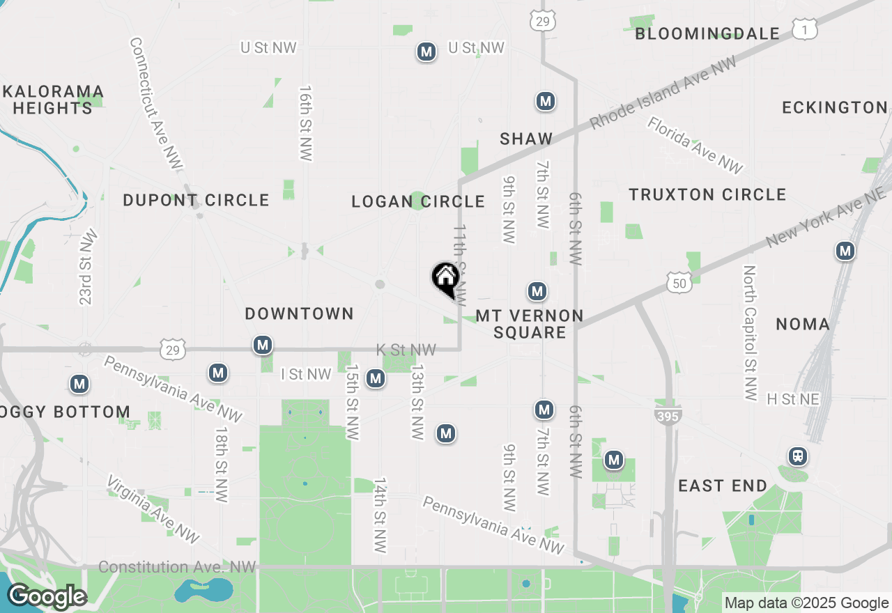 Map of 1115 12th Street Nw #601, Washington, DC 20005