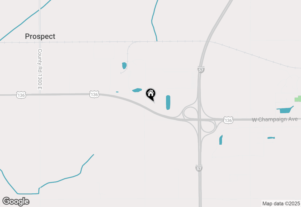 Map of 106 Evans Road, Rantoul, IL 61866
