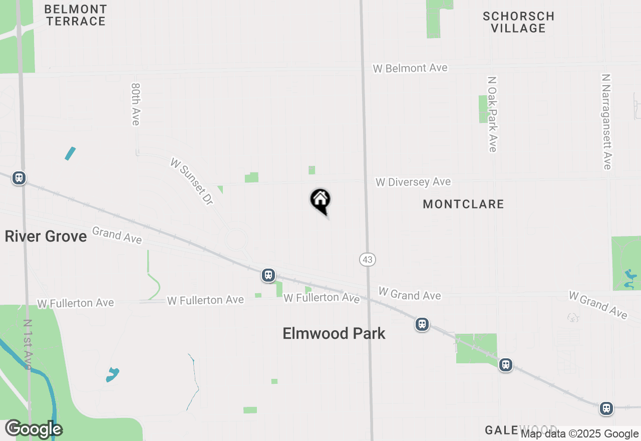 Map of 2630 N 73rd Court, Elmwood Park, IL 60707