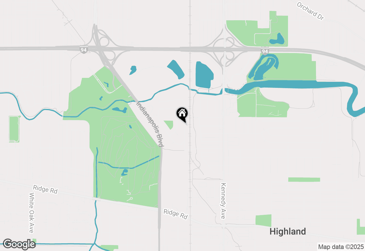 Map of 8132 Sycamore Avenue, Highland, IN 46322