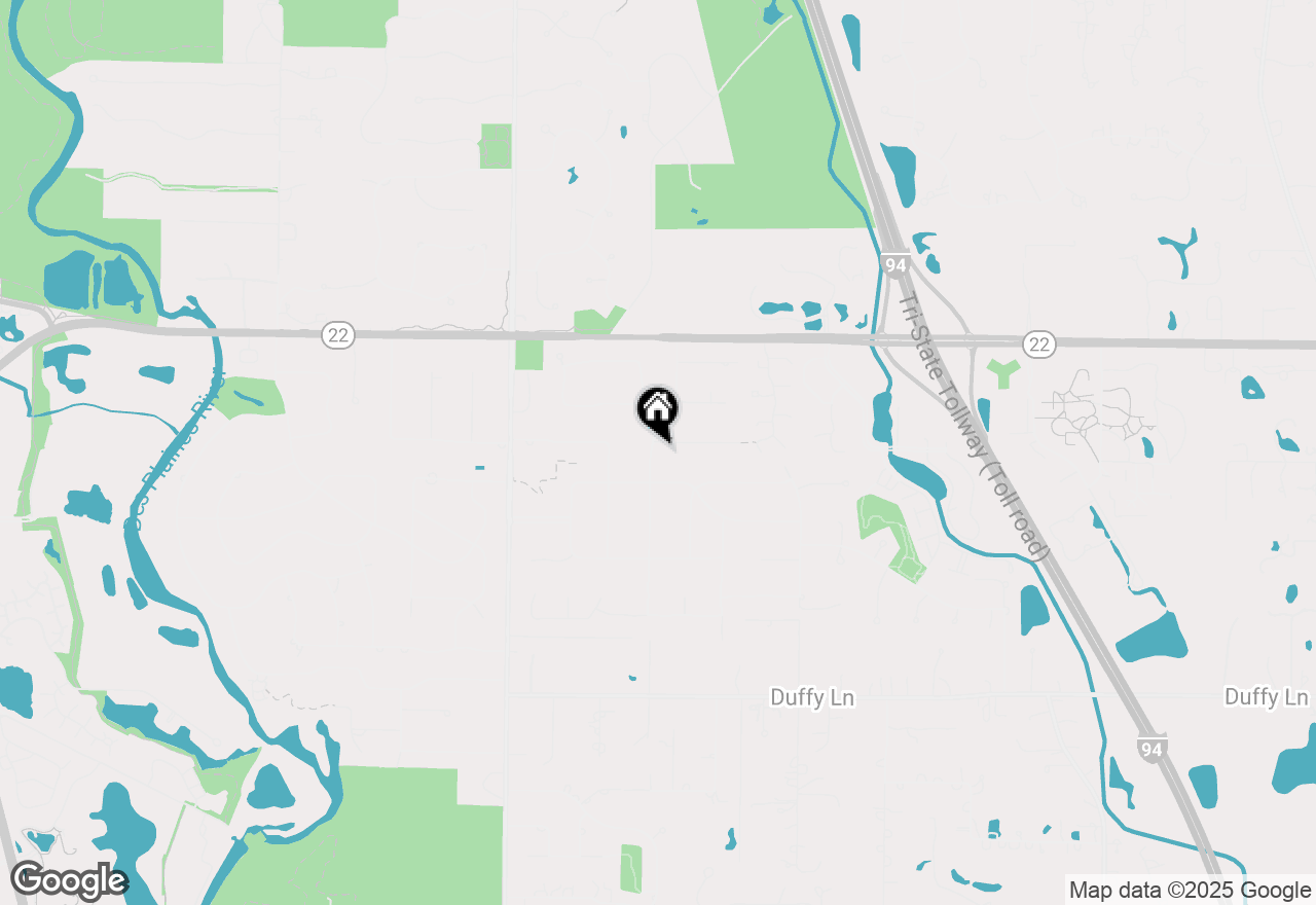 Map of 46 Berkshire Lane, Lincolnshire, IL 60069