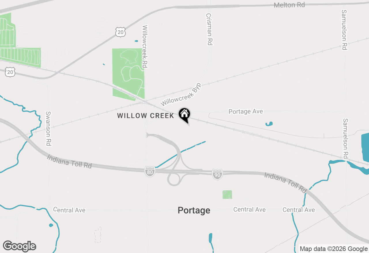 Map of 2304 Dunewood Street, Portage, IN 46368