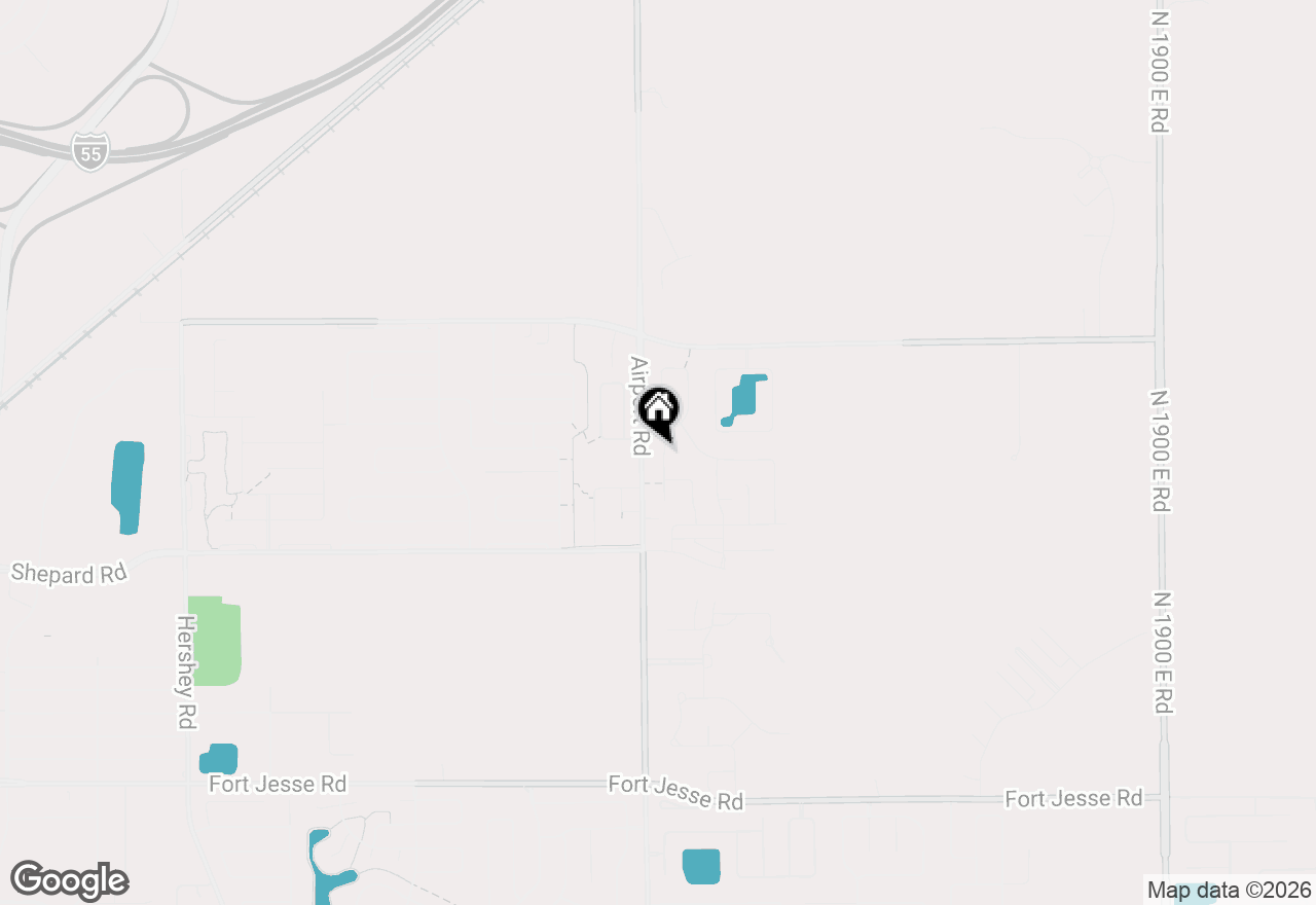 Map of 1135 Duck Horn Drive, Normal, IL 61761