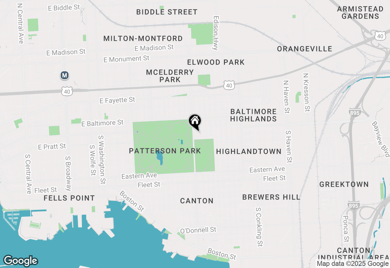 Map of 123 Linwood Avenue, Baltimore, MD 21224