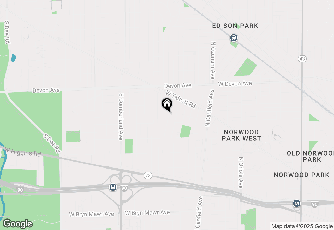 Map of 1412 S Vine Avenue, Park Ridge, IL 60068