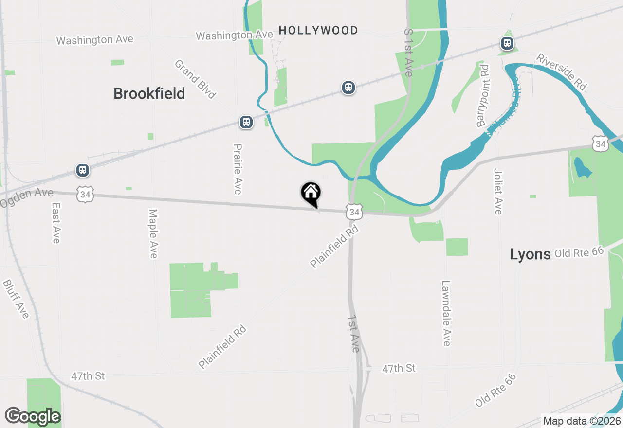 Map of 8643 Ogden Avenue, Lyons, IL 60534